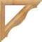 Ekena Millwork Funston Traditional Rough Sawn Bracket w/ Offset Brace, Western Red Cedar, 6"W x 36"D x 36"H BKT0604X36X36FST01RWR - alternate 3